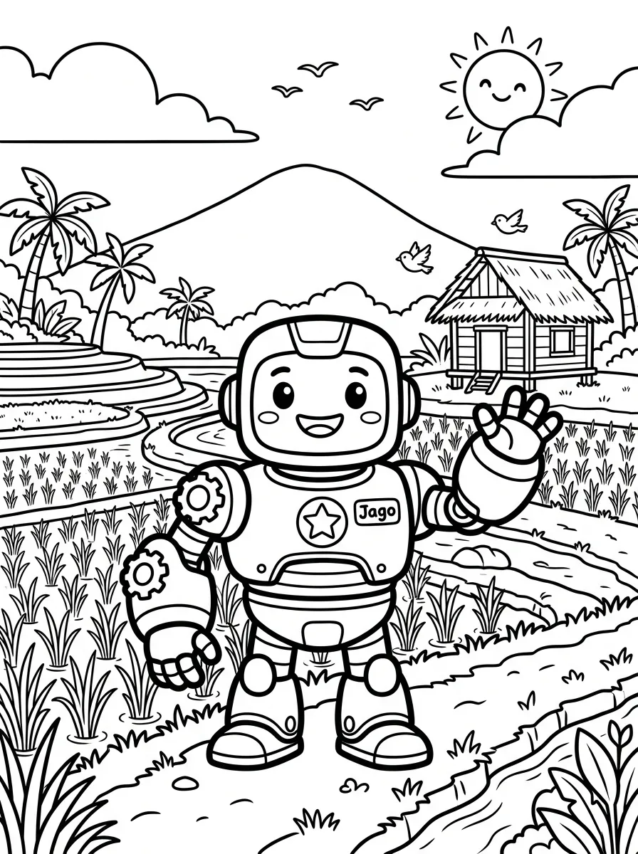 Foto tambahan 2 Coloring Book Murah Meriah Gambar Robot Nusantara, Sayang Anak!
