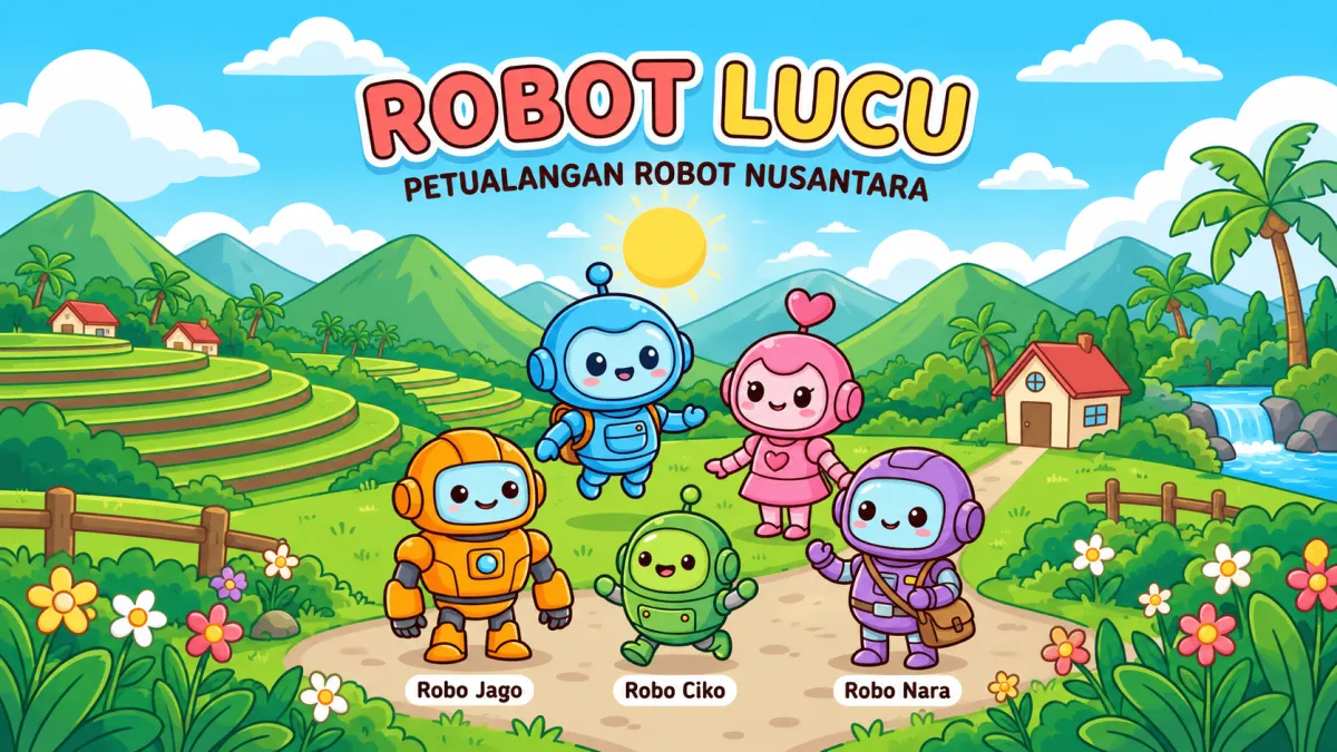 Coloring Book Murah Meriah Gambar Robot Nusantara, Sayang Anak!
