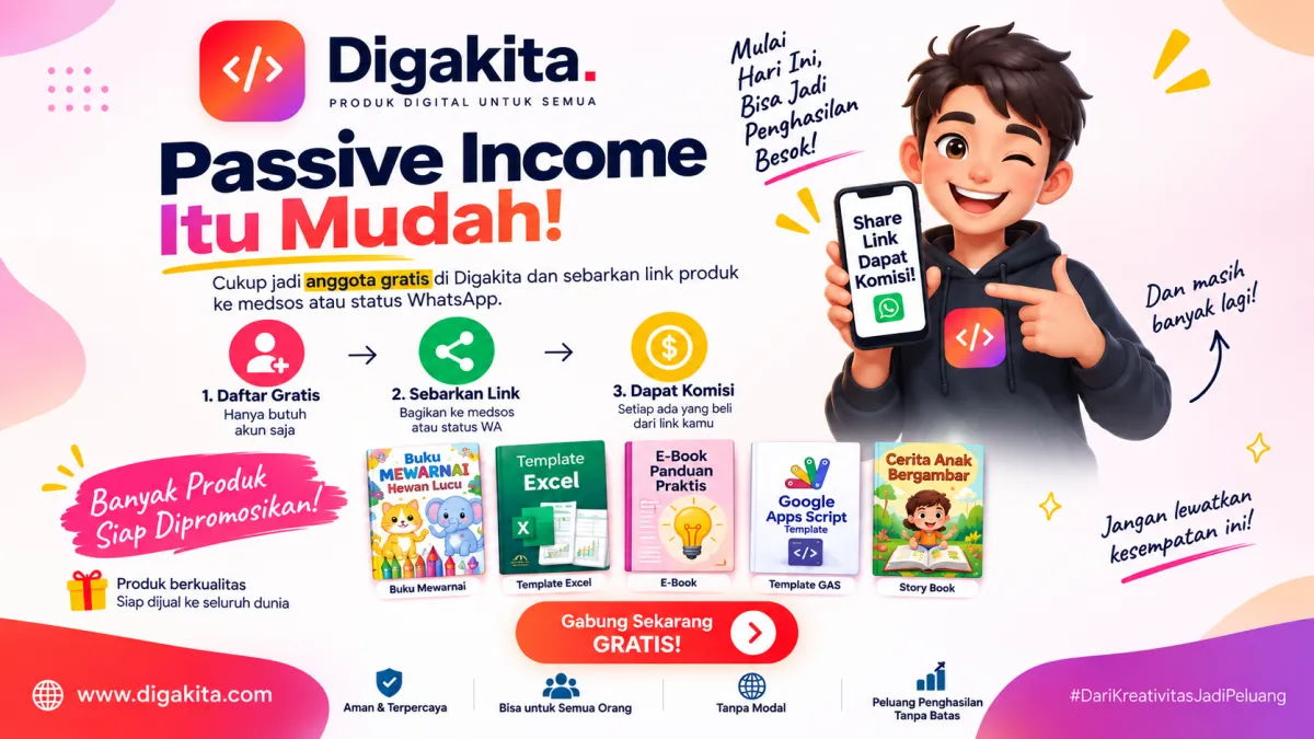 Passive Income dari Produk Digital – Gabung Reseller Gratis & Dapat Komisi!