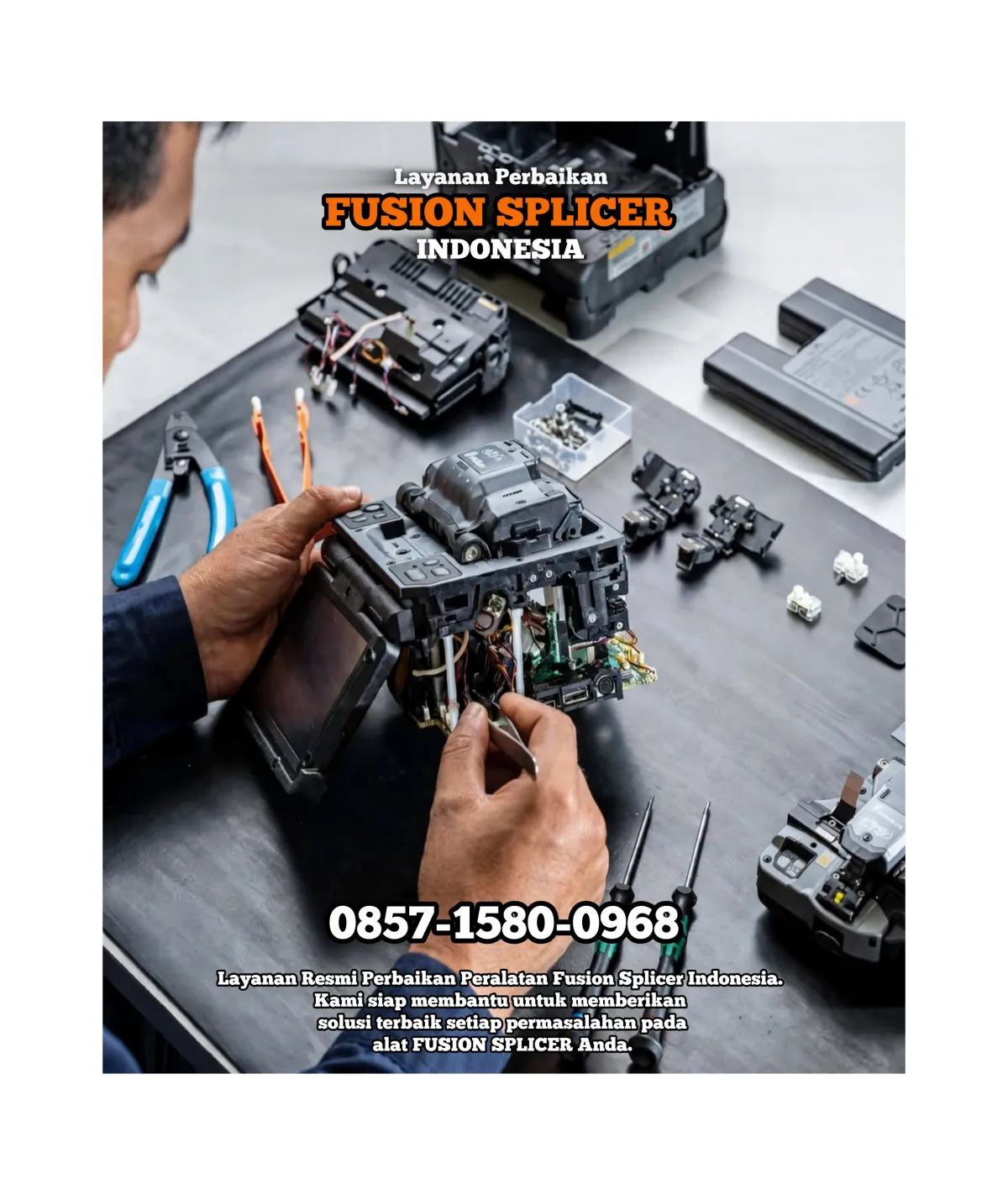 Foto tambahan 2 Service Resmi Perbaikan Alat Fusion Splicer.